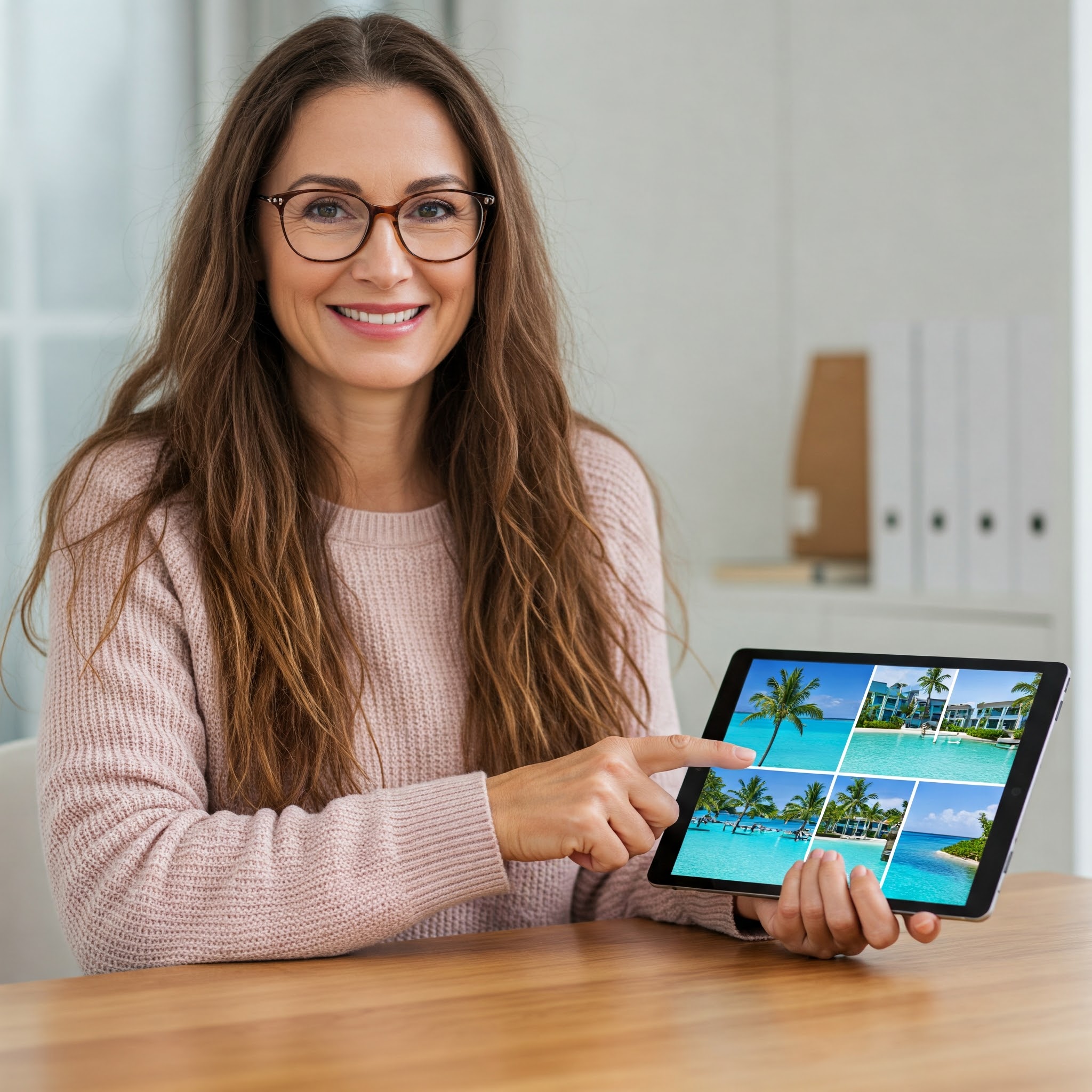 ravel agent helping clients choose the perfect all-inclusive resort vacation package